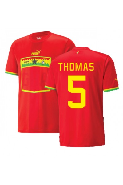 Fotbalové Dres Ghana Thomas Partey #5 Venkovní Oblečení MS 2022 Krátký Rukáv
